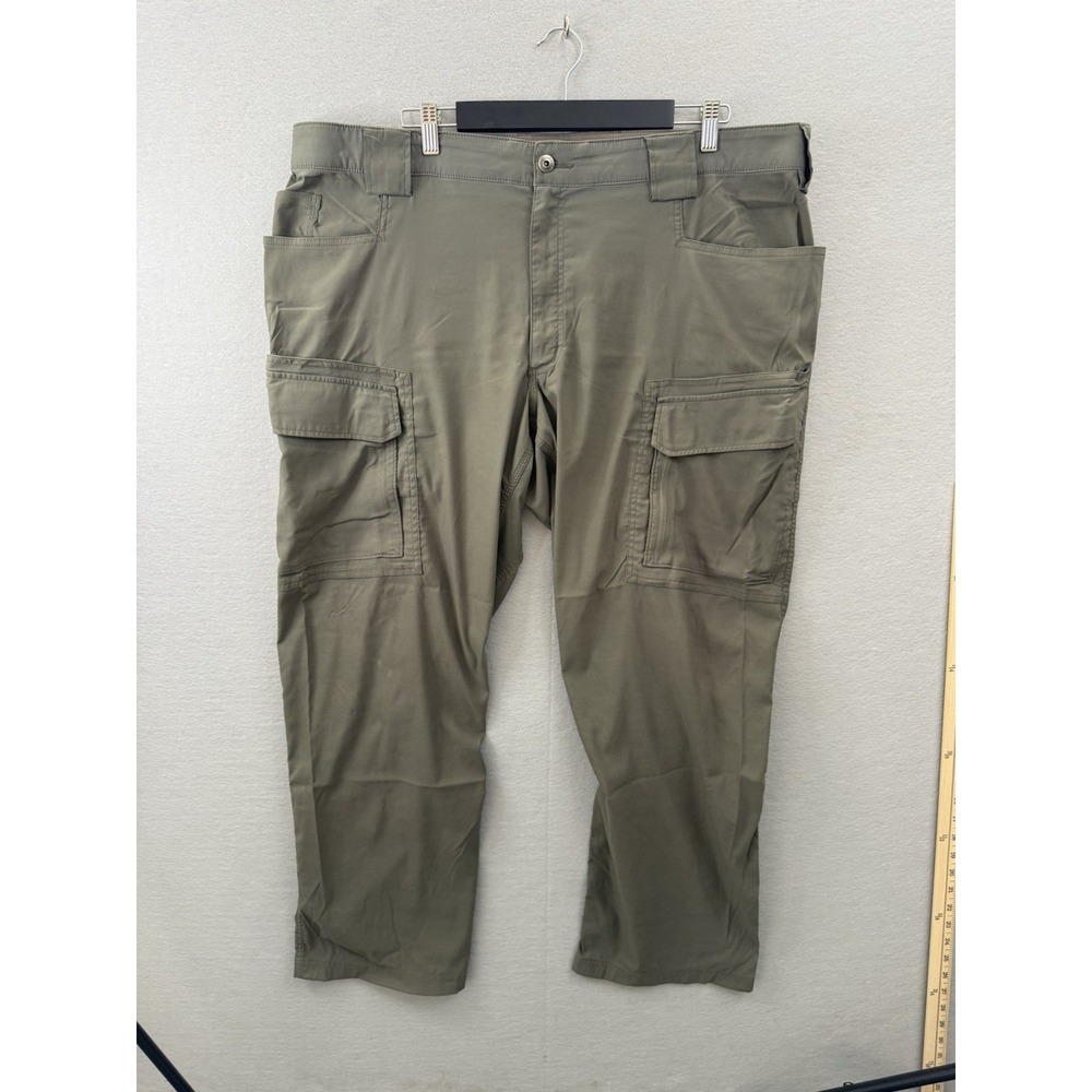 Duluth Pants Mens 44x32 Green Dry On The Fly Flex Cargo Relaxed Fit Hiking